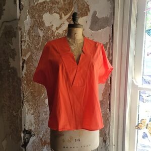 Harshman Orange Cotton Top SZ Large